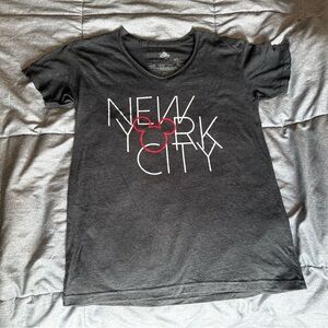 Disney Charcoal Gray New York City T-Shirt